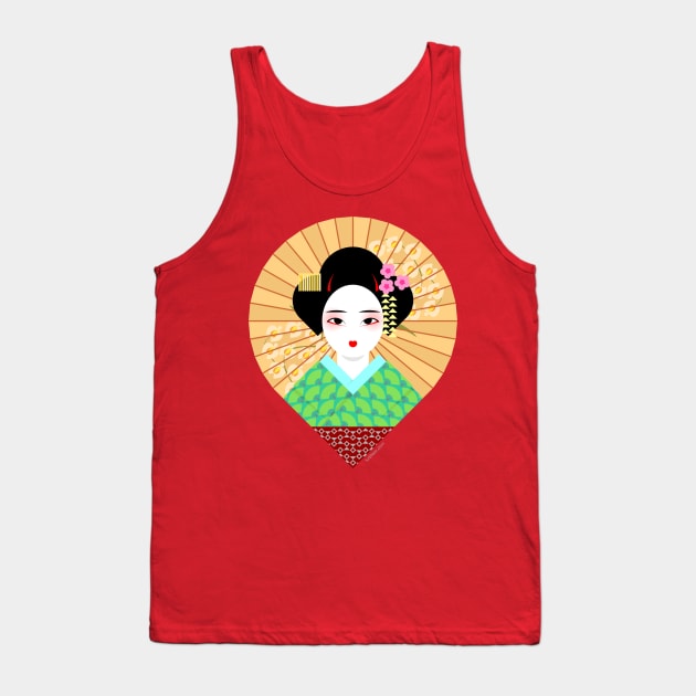 Geisha Tank Top by tuditees